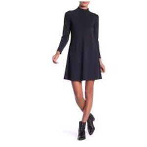 Alternative Apparel Mock Neck Long Sleeve Black dress